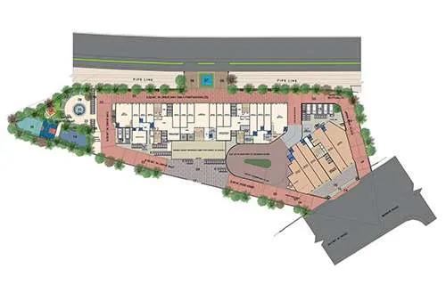 Maximus City Panvel 1 BHK Floor Plan and Dimensions